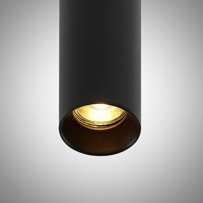 Suspension en Aluminium Noir pour Cuisine | Design Tubulaire Élégant et Durable