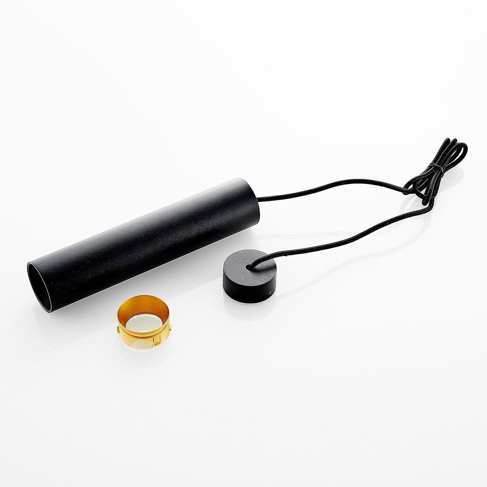 Suspension en Aluminium Noir pour Cuisine | Design Tubulaire Élégant et Durable