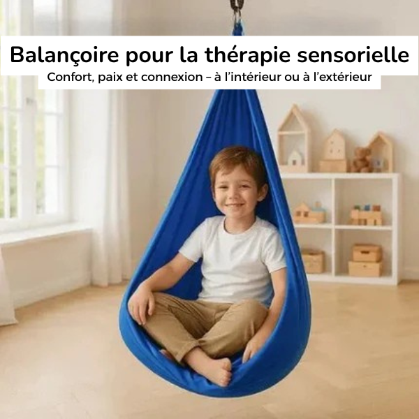 Hamac Sensoriel CocoonNest – Détente, Apaisement et Sécurité au Quotidien