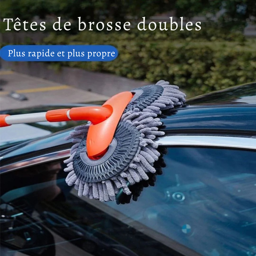 Brosse de Lavage Voiture Télescopique – Nettoyage Auto Facile et Sans Rayures