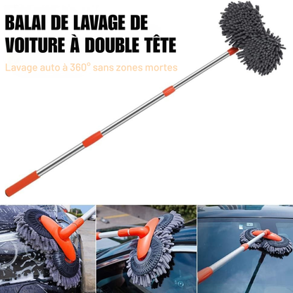 Brosse de Lavage Voiture Télescopique – Nettoyage Auto Facile et Sans Rayures