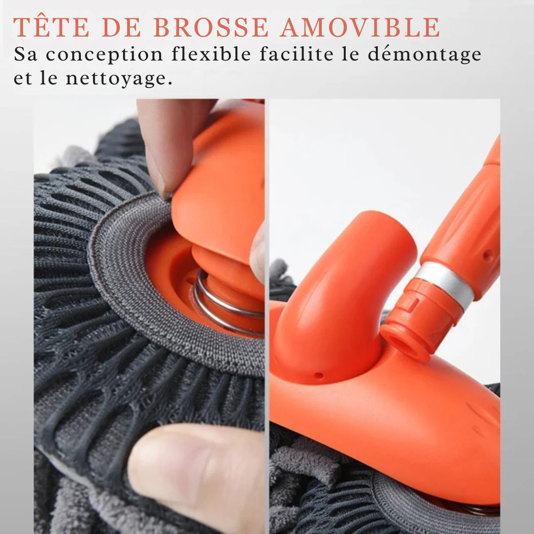 Brosse de Lavage Voiture Télescopique – Nettoyage Auto Facile et Sans Rayures