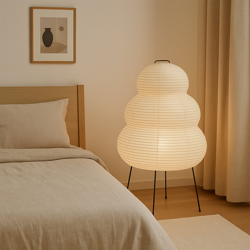 Lampe de Table en Papier de Riz | Élégante et Contemporaine pour Intérieur