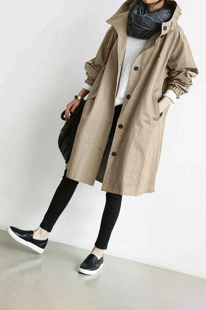 Manteau Trench Oversize pour Femmes | Style Décontracté et Élégant