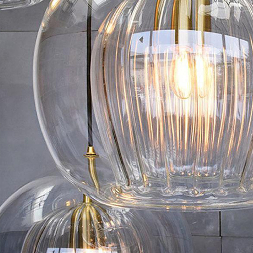 Suspension Ambre Élégante pour Intérieur | Design Raffiné et Éclairage Ajustable