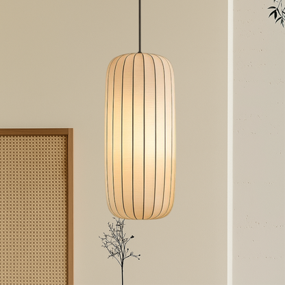 Lampe Suspendue en Soie | Élégance Contemporaine et Réglable