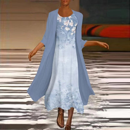 Robe Longue Élégante avec Blazer | Style Chic et Confort Optimal