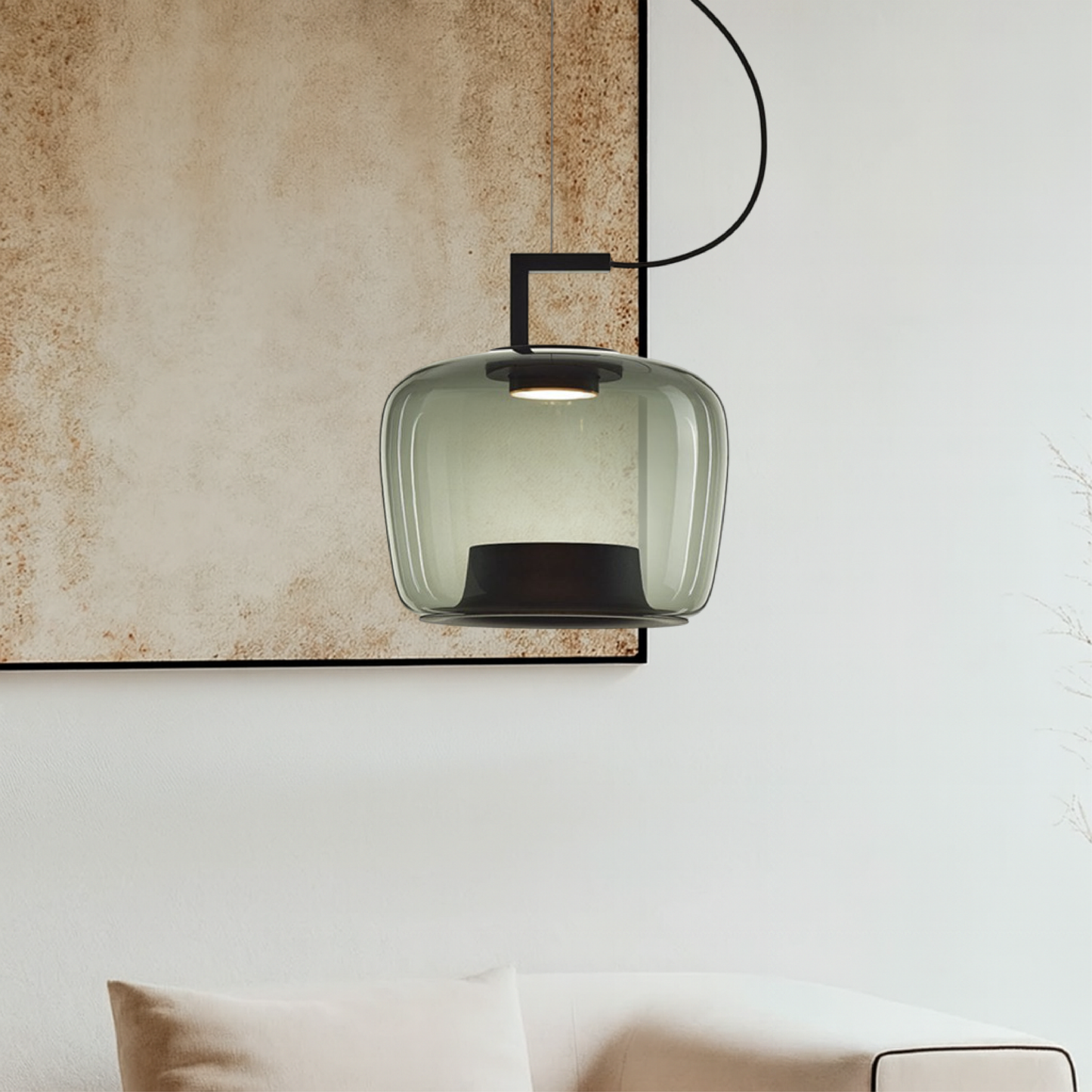 Lampe Suspendue en Verre | Élégance Contemporaine et Atmosphère Chaleureuse