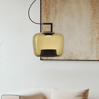 Lampe Suspendue en Verre | Élégance Contemporaine et Atmosphère Chaleureuse