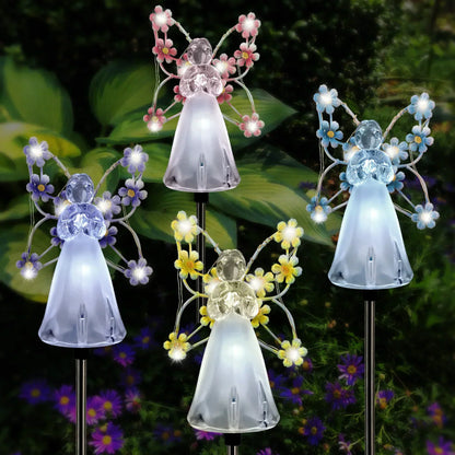 Lampe Solaire Ange LED | Éclairage Apaisant pour Jardin