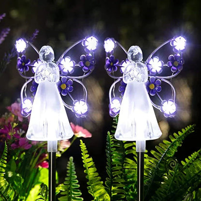Lampe Solaire Ange LED | Éclairage Apaisant pour Jardin