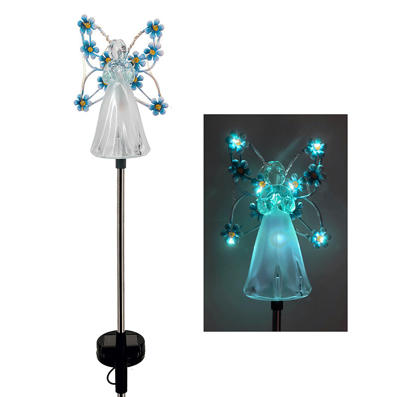 Lampe Solaire Ange LED | Éclairage Apaisant pour Jardin