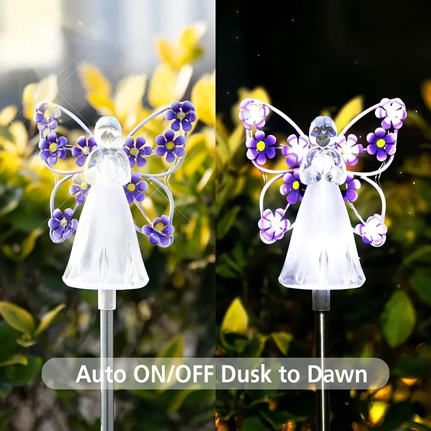 Lampe Solaire Ange LED | Éclairage Apaisant pour Jardin