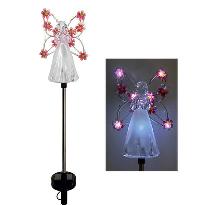 Lampe Solaire Ange LED | Éclairage Apaisant pour Jardin