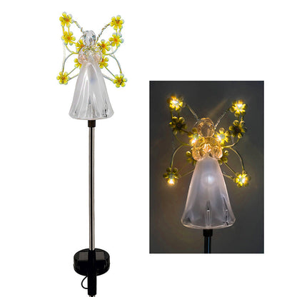 Lampe Solaire Ange LED | Éclairage Apaisant pour Jardin