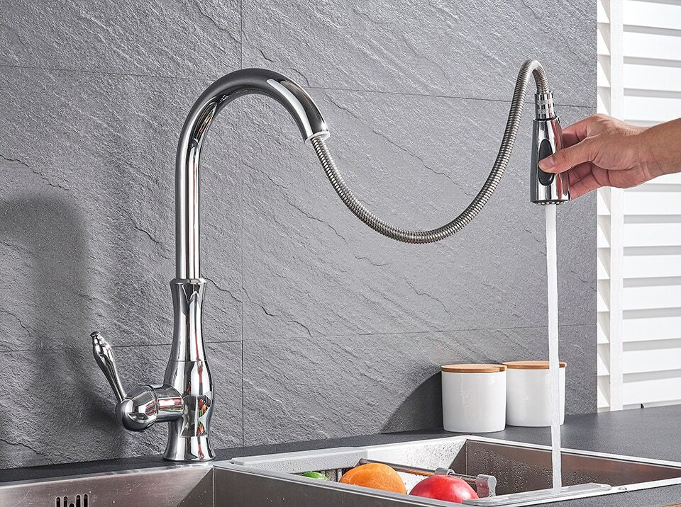 Robinet de Cuisine Rétractable | Élégance et Flexibilité Pratiques
