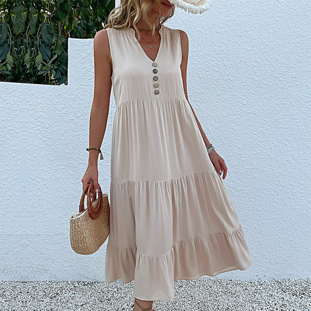 Robe d'été Boho pour Femmes | Ourlet Froncé et Confortable