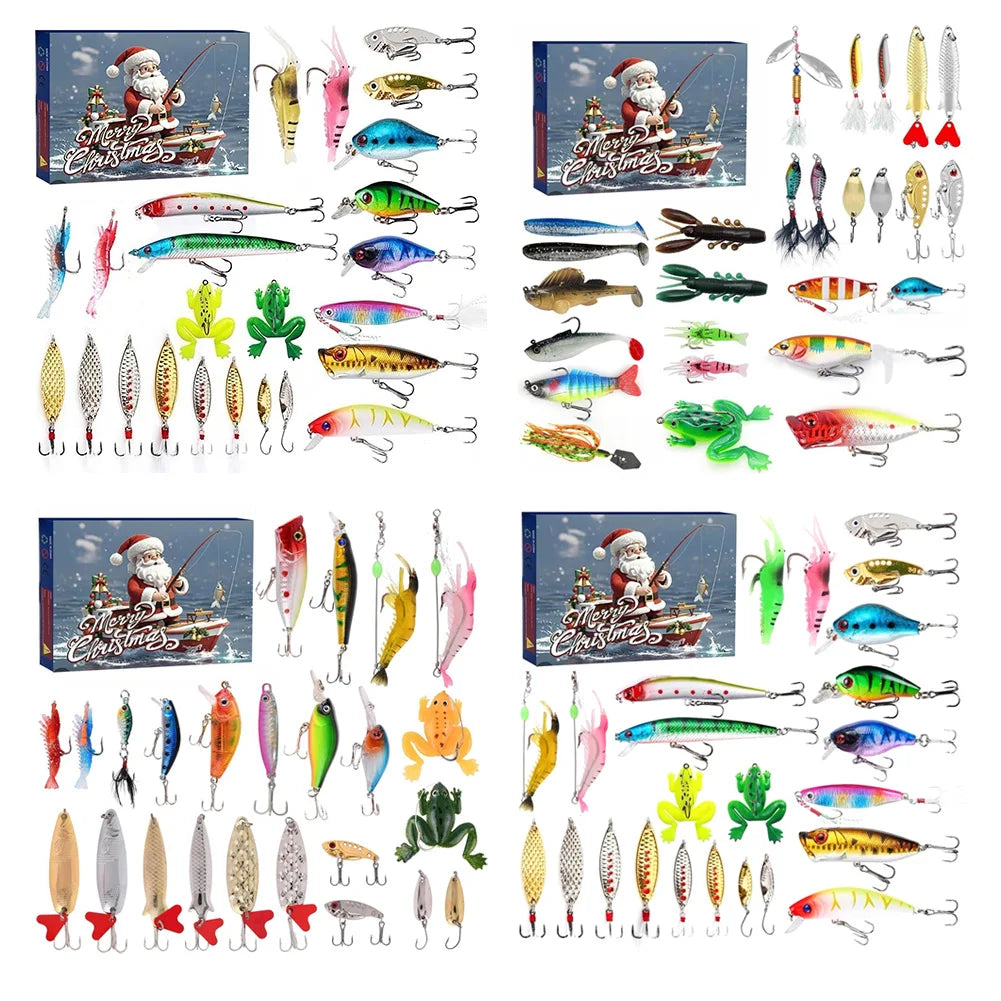 Calendrier de l'Avent Pêche | 24 Leurres Uniques pour Pêcheurs