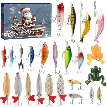 Calendrier de l'Avent Pêche | 24 Leurres Uniques pour Pêcheurs
