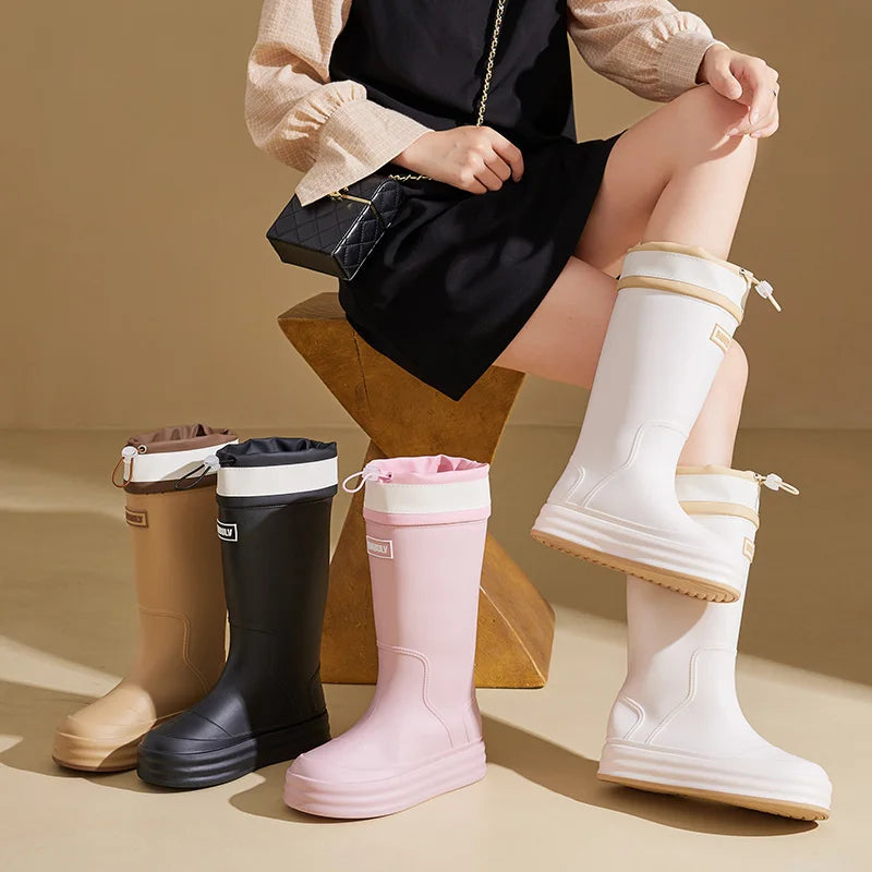 Bottes de Pluie Imperméables pour Femmes | Respirantes et Antidérapantes en Caoutchouc