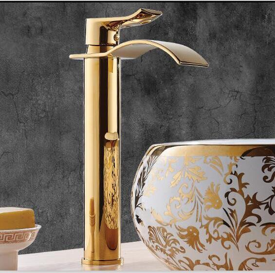 Robinet de Lavabo en Laiton | Effet Cascade pour Salle de Bain Élégante