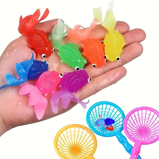 Jouets de Bain Flottants en Caoutchouc | Pack de 12 Animaux Colorés pour Tout-Petits
