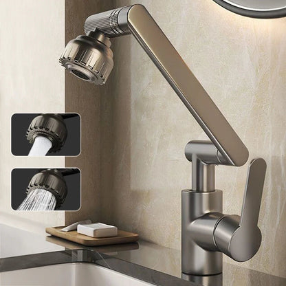 Robinet de Cuisine à Bras Robotisé | Rotation 360° et Modes de Jet Multiples