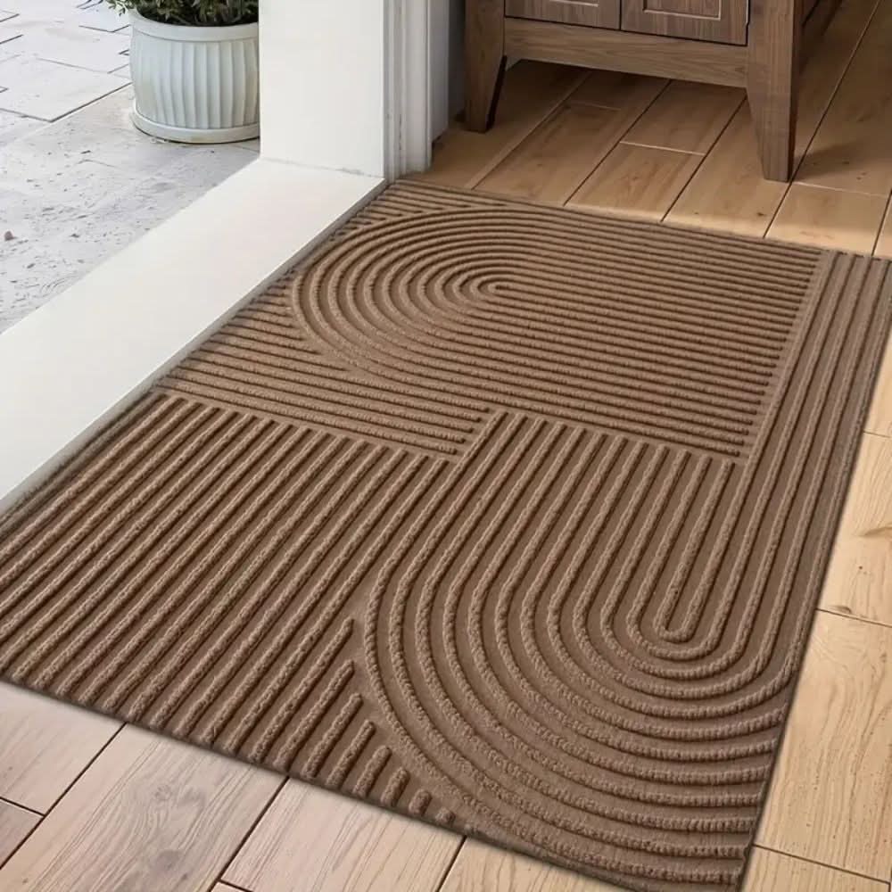 Tapis de Porte Absorbant en Microfibre | Design Élégant avec Dos Antidérapant