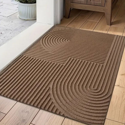 Tapis de Porte Absorbant en Microfibre | Design Élégant avec Dos Antidérapant