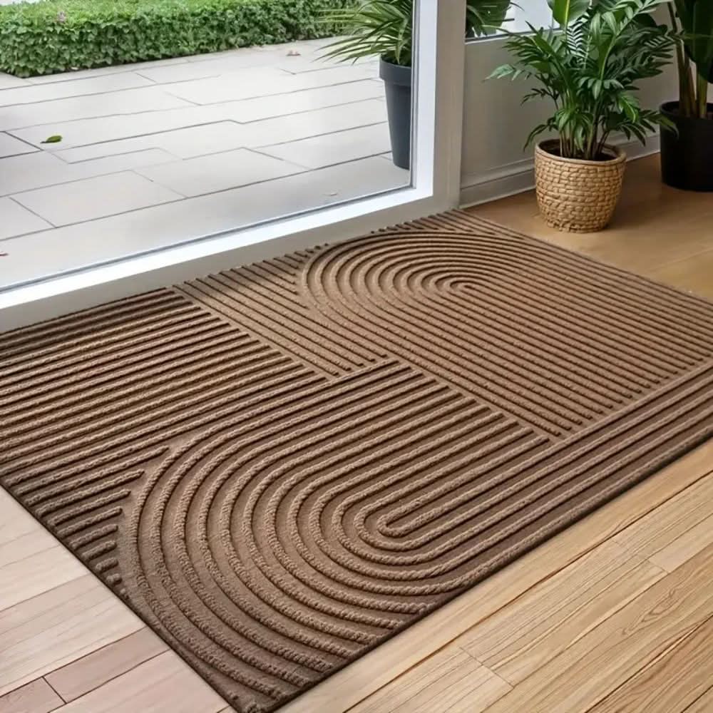 Tapis de Porte Absorbant en Microfibre | Design Élégant avec Dos Antidérapant