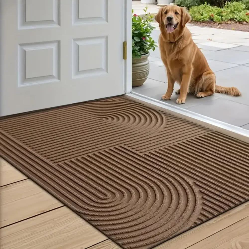 Tapis de Porte Absorbant en Microfibre | Design Élégant avec Dos Antidérapant