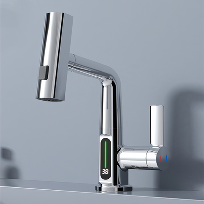 Robinet de Cuisine Intelligent | Affichage Numérique et Rotation 360°
