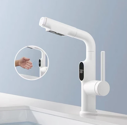 Robinet de Cuisine Intelligent | Affichage Numérique et Rotation 360°