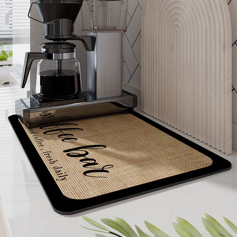 Tapis de Séchage Cuisine Antidérapant | Absorption Rapide et Facile à Nettoyer