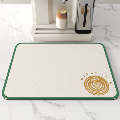 Tapis de Séchage Cuisine Antidérapant | Absorption Rapide et Facile à Nettoyer