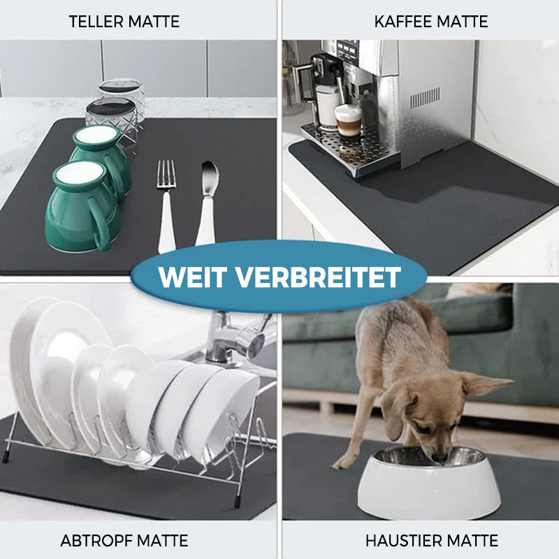 Tapis de Séchage Cuisine Antidérapant | Absorption Rapide et Facile à Nettoyer