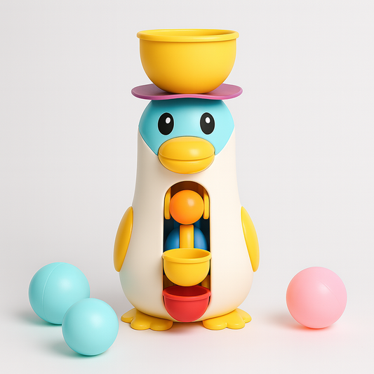 Jouet de Bain Pingouin pour Tout-Petit | Activités Aquatiques Interactives et Amusantes