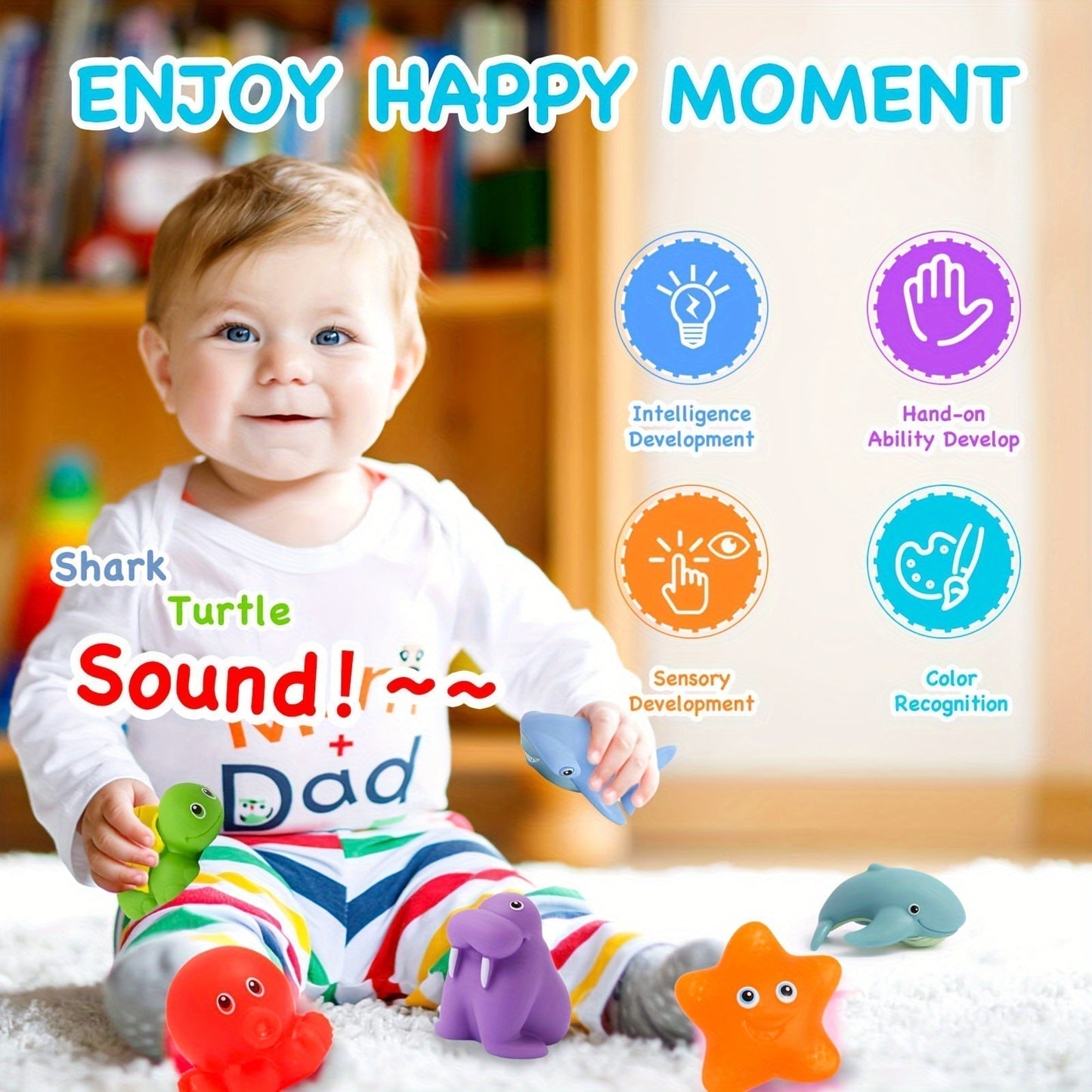 Jouets de Bain Flottants pour Bébés | Animaux Mignons et Sécurisés en PVC