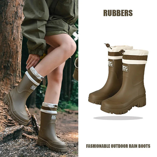 Bottes de Pluie Imperméables pour Femmes | Ajustables et Antidérapantes pour Confort