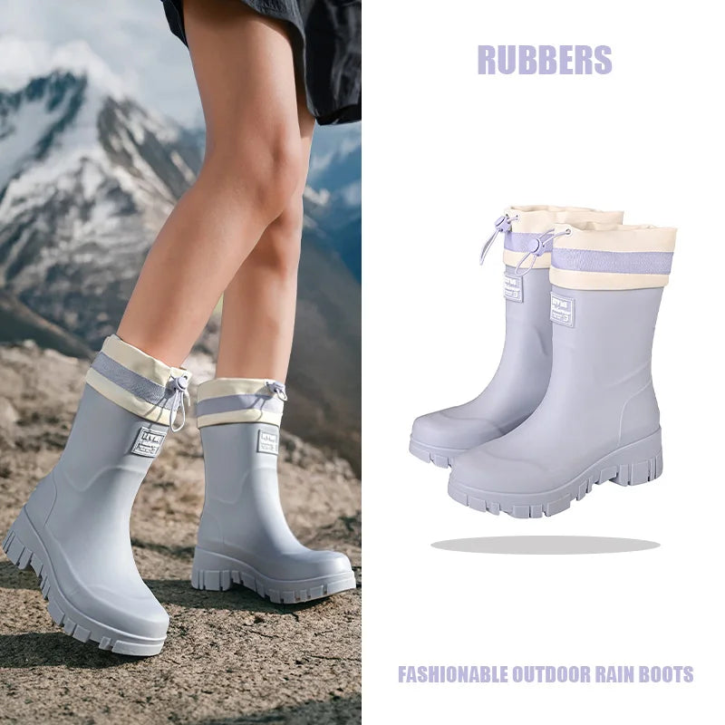 Bottes de Pluie Imperméables pour Femmes | Ajustables et Antidérapantes pour Confort