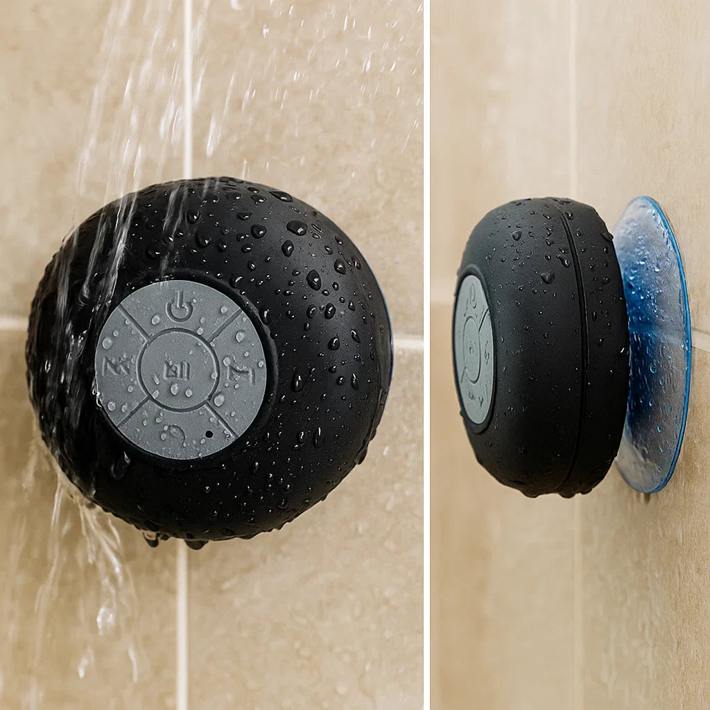 Haut-parleur Bluetooth Étanche pour Douche | Son Profond et Design Portable