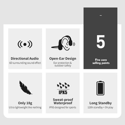 Casque à Conduction Osseuse Étanche | Design Sportif et Confort Optimal