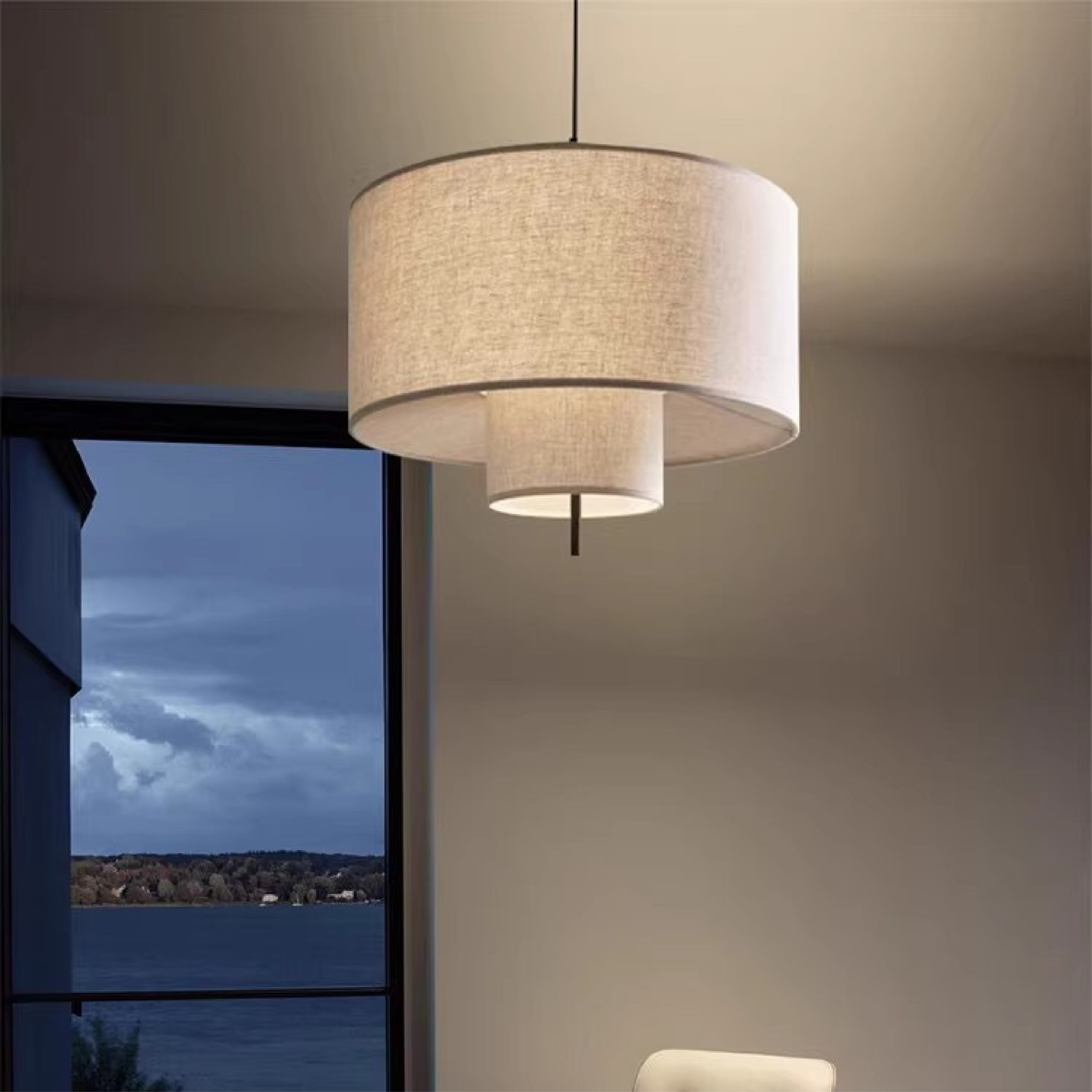 Lampe Suspendue en Soie | Élégance et Ambiance Chaleureuse