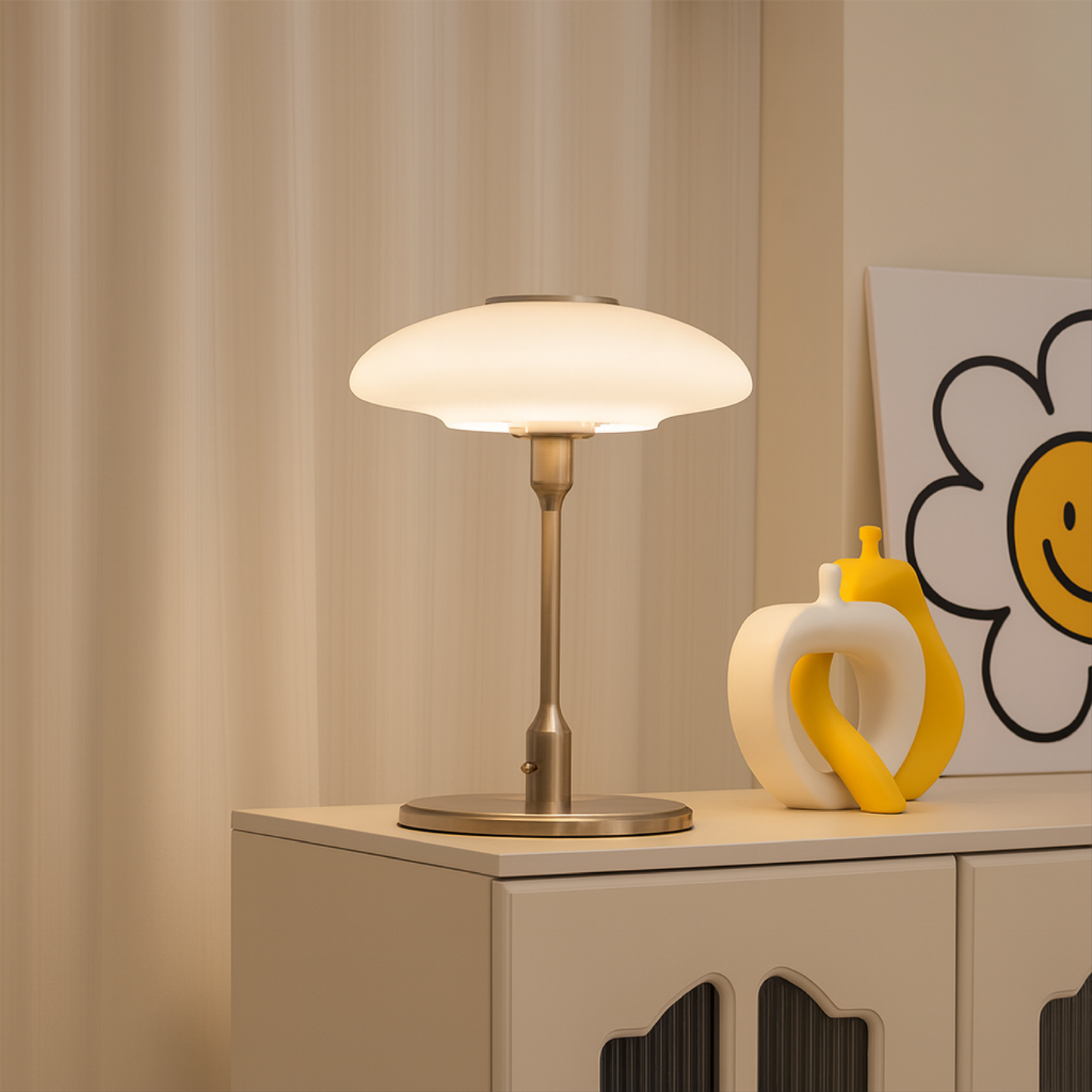 Lampe de Table Scandinave Moderne | Élégance et Atmosphère Chaleureuse