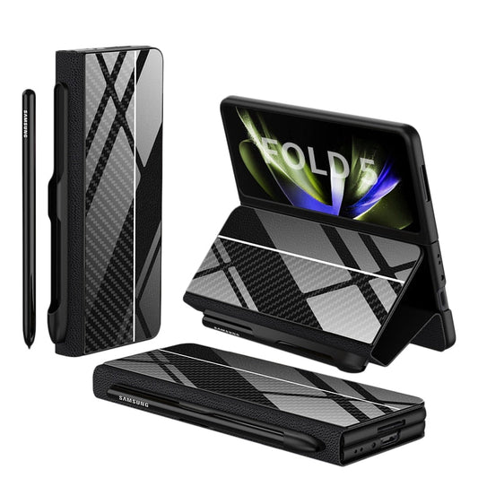 Étui en Cuir Antichoc pour Galaxy Z Fold | Protection Ultime avec Support et Emplacement pour Cartes