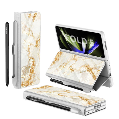 Étui en Cuir Antichoc pour Galaxy Z Fold | Protection Ultime avec Support et Emplacement pour Cartes