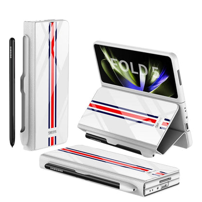 Étui en Cuir Antichoc pour Galaxy Z Fold | Protection Ultime avec Support et Emplacement pour Cartes