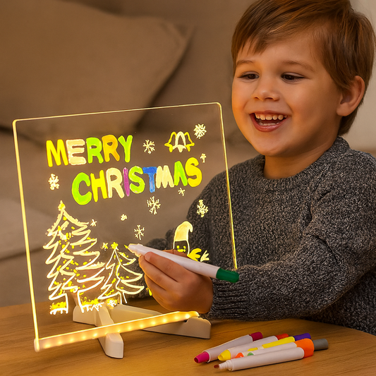 Tableau de Dessin LED pour Enfants | Jouet Artistique Réutilisable et Éducatif