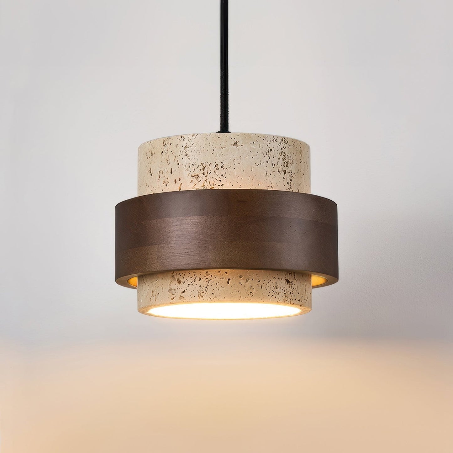 Lampe Suspendue en Pierre Naturelle | Esthétique Wabi-Sabi et Ambiance Chaleureuse