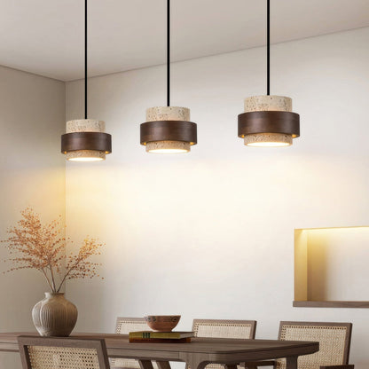 Lampe Suspendue en Pierre Naturelle | Esthétique Wabi-Sabi et Ambiance Chaleureuse